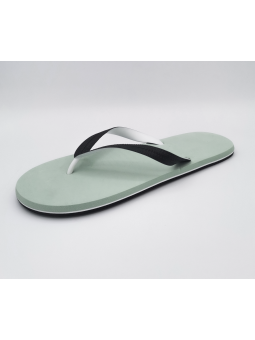 Infradito SOFT Uomo 29 cm Colore Salvia – PE+EVA Spessore 13 mm con Fascette PVC Bicolor – Cartone 50 Paia per Hotel & SPA