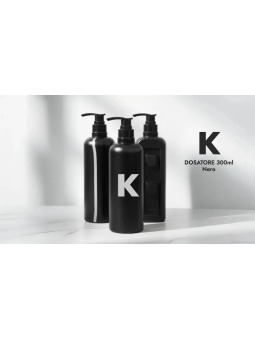 DOSATORE 300ml SEMICILINDRICO NERO